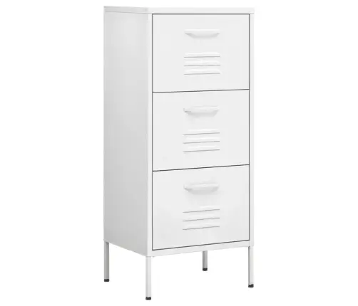 Skapītis, 42,5X35X101,5 Cm, Tērauds, Balts Vidaxl