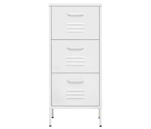 Skapītis, 42,5X35X101,5 Cm, Tērauds, Balts Vidaxl