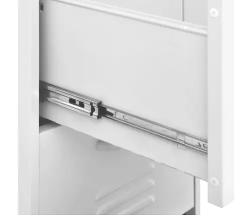 Skapītis, 42,5X35X101,5 Cm, Tērauds, Balts Vidaxl