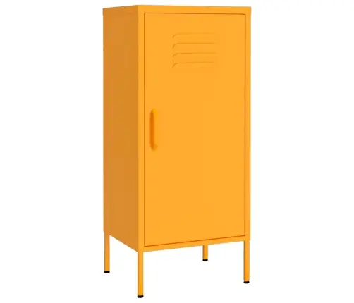 Skapītis, 42,5X35X101,5 Cm, Tērauds, Sinepju Dzeltens Vidaxl