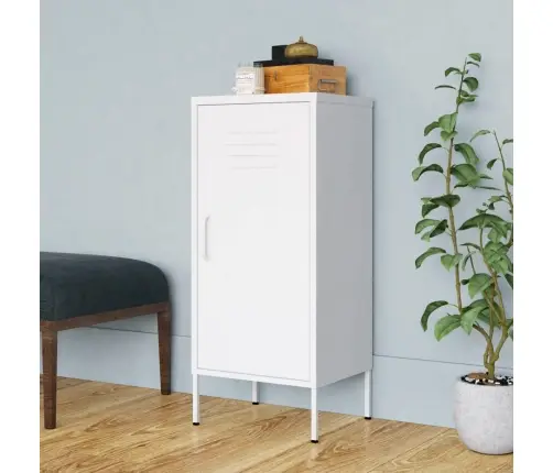 Skapītis, 42,5X35X101,5 Cm, Tērauds, Balts Vidaxl