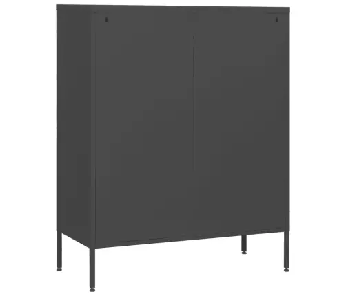 Skapītis Ar Atvilktnēm, 80X35X101,5 Cm, Tērauds, Antracītpelēks Vidaxl