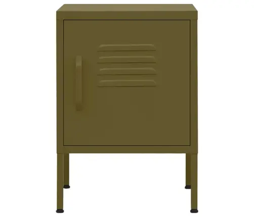Naktinis Staliukas, Alyvuogių Žalias, 35X35X51cm Plienas