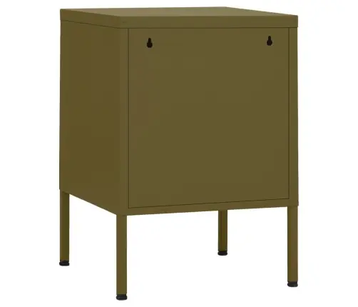 Naktinis Staliukas, Alyvuogių Žalias, 35X35X51cm Plienas