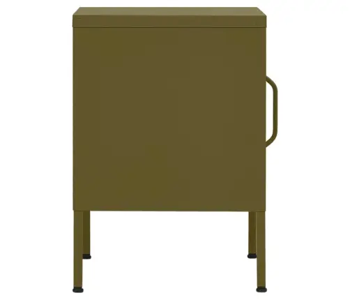 Naktinis Staliukas, Alyvuogių Žalias, 35X35X51cm Plienas