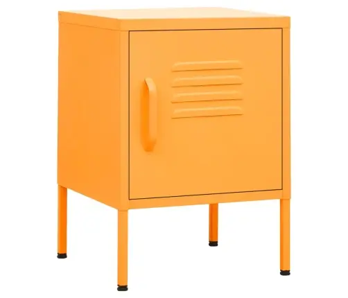 Naktinis Staliukas, Garstyčių Geltona, 35X35X51cm Plienas