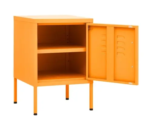 Naktinis Staliukas, Garstyčių Geltona, 35X35X51cm Plienas