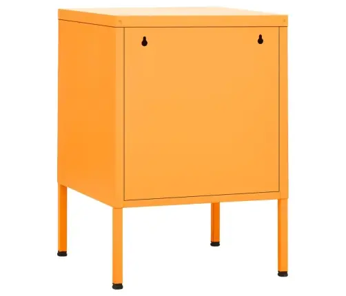 Naktinis Staliukas, Garstyčių Geltona, 35X35X51cm Plienas