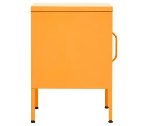 Naktinis Staliukas, Garstyčių Geltona, 35X35X51cm Plienas