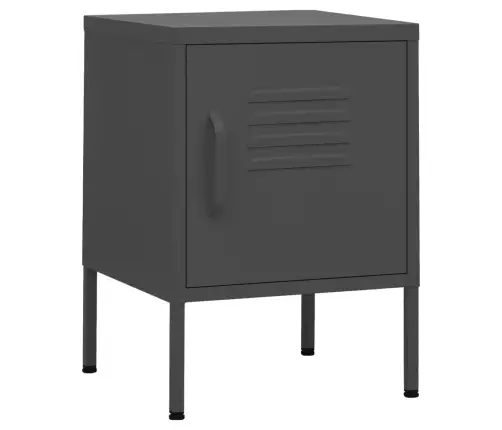 Naktinis Staliukas, Antracito, 35X35X51cm Plienas Naktinis Staliukas, Antracito, 35X35X51cm Plienas