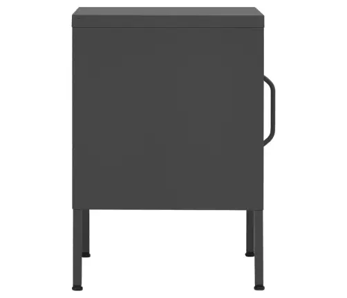 Naktinis Staliukas, Antracito, 35X35X51cm Plienas Naktinis Staliukas, Antracito, 35X35X51cm Plienas