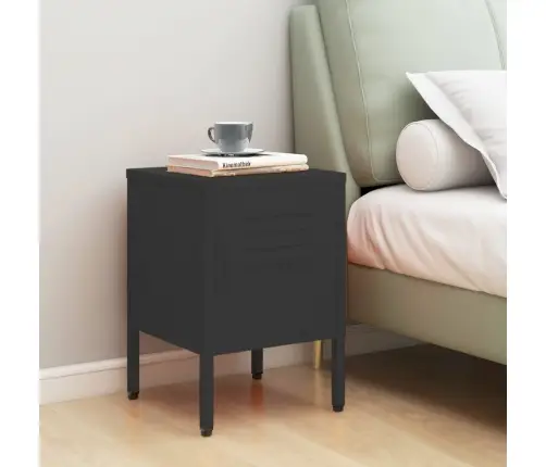 Naktinis Staliukas, Antracito, 35X35X51cm Plienas Naktinis Staliukas, Antracito, 35X35X51cm Plienas