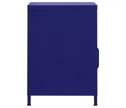 Naktsskapītis, 35X35X51 Cm, Tērauds, Tumši Zils Vidaxl