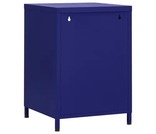 Naktsskapītis, 35X35X51 Cm, Tērauds, Tumši Zils Vidaxl