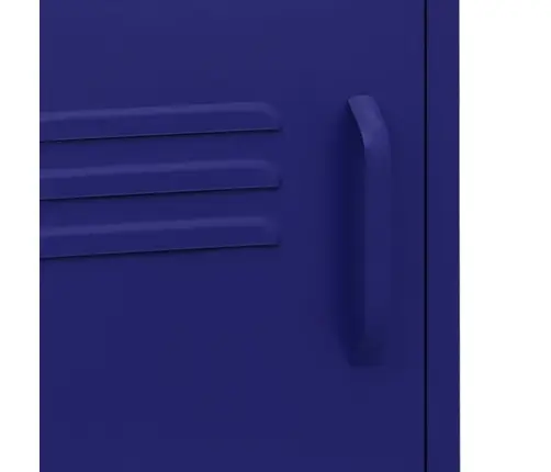 Naktsskapītis, 35X35X51 Cm, Tērauds, Tumši Zils Vidaxl