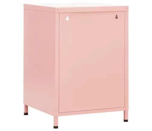 Naktinis Staliukas, Rožinė, 35X35X51cm Plienas