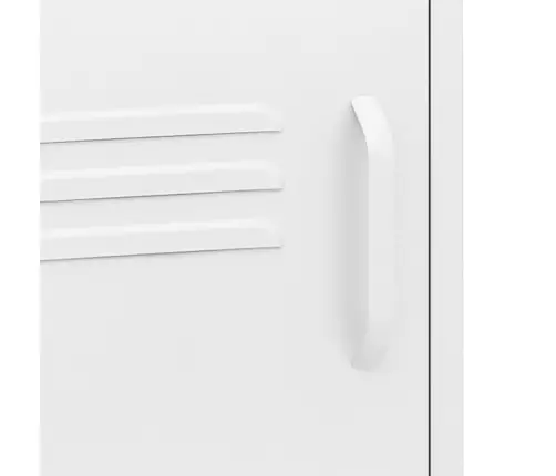 Naktsskapītis, 35X35X51 Cm, Tērauds, Balts Vidaxl Naktsskapītis, 35X35X51 Cm, Tērauds, Balts Vidaxl