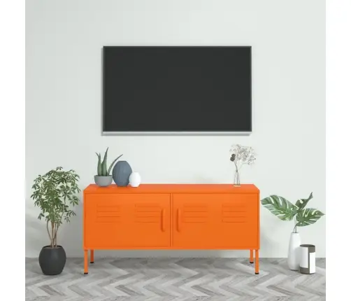 Televizoriaus Spintelė, Oranžinė, 105X35X50cm Plienas