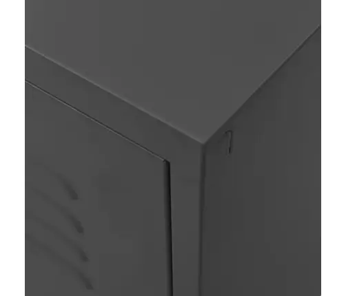 Tv Skapītis, 105X35X50 Cm, Tērauds, Antracītpelēks Vidaxl