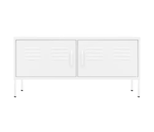 Televizoriaus Spintelė, Baltos Spalvos, 105X35X50cm Plienas