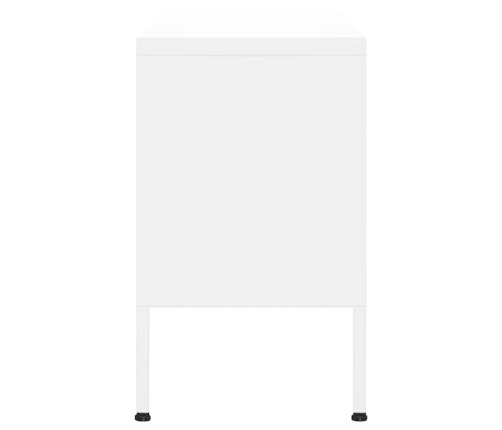 Televizoriaus Spintelė, Baltos Spalvos, 105X35X50cm Plienas
