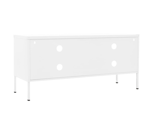 Televizoriaus Spintelė, Baltos Spalvos, 105X35X50cm Plienas