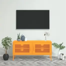Tv Skapītis, 105X35X50 Cm, Tērauds, Sinepju Dzeltens Vidaxl