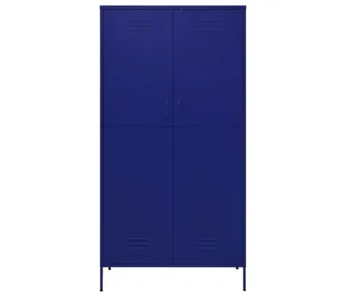 Skapis, 90X50X180 Cm, Tērauds, Tumši Zils Vidaxl