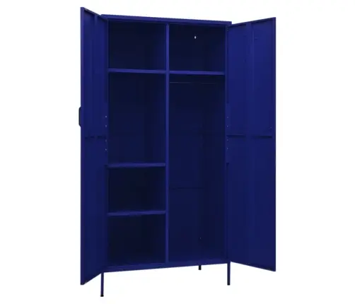Skapis, 90X50X180 Cm, Tērauds, Tumši Zils Vidaxl