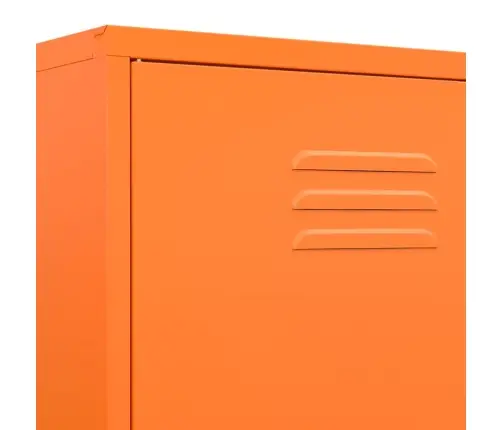 Skapis, 90X50X180 Cm, Tērauds, Oranžs Vidaxl