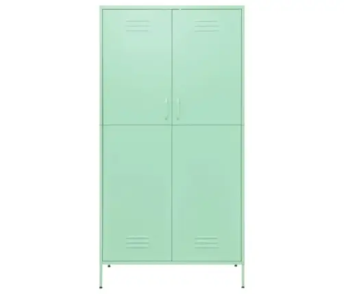 Drabužių Spinta, Mėtų Spalvos, 90X50X180cm Plienas