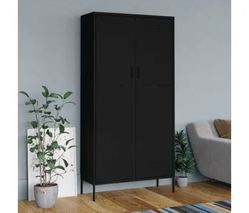 Garderoob, Must, 90 X 50 X 180 cm Teras Garderoob, Must, 90 X 50 X 180 cm Teras