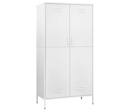 Skapis, 90X50X180 Cm, Tērauds, Balts Vidaxl Skapis, 90X50X180 Cm, Tērauds, Balts Vidaxl