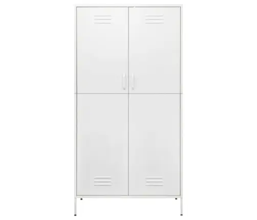 Skapis, 90X50X180 Cm, Tērauds, Balts Vidaxl Skapis, 90X50X180 Cm, Tērauds, Balts Vidaxl