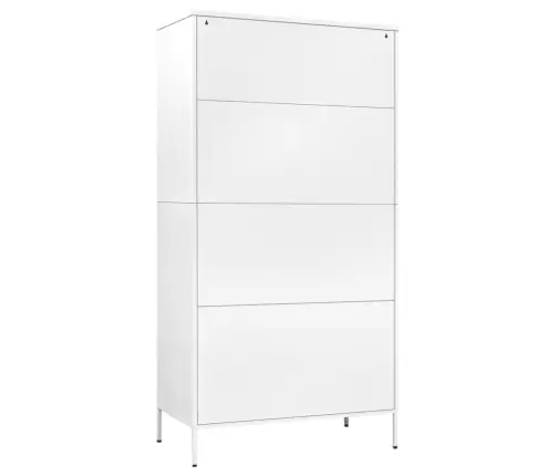 Skapis, 90X50X180 Cm, Tērauds, Balts Vidaxl Skapis, 90X50X180 Cm, Tērauds, Balts Vidaxl