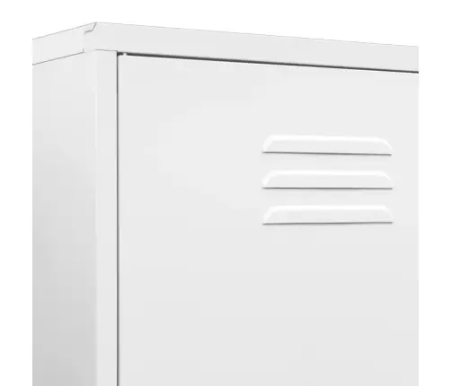 Skapis, 90X50X180 Cm, Tērauds, Balts Vidaxl Skapis, 90X50X180 Cm, Tērauds, Balts Vidaxl