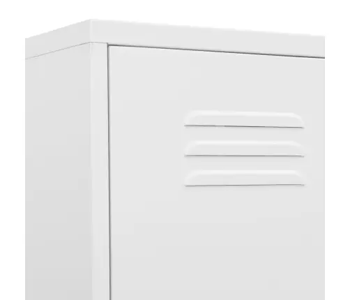 Ģērbtuves Skapis, 35X46X180 Cm, Tērauds, Balts Vidaxl