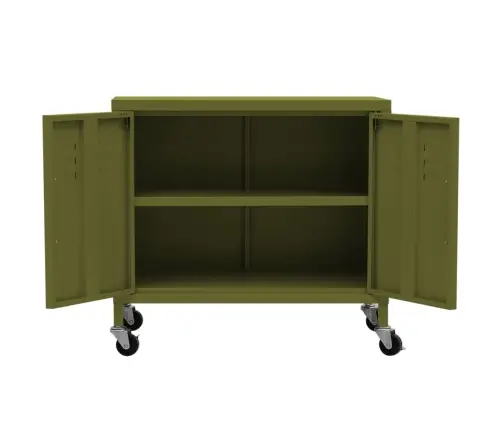 Skapītis, 60X35X56 Cm, Tērauds, Olīvu Zaļš Vidaxl