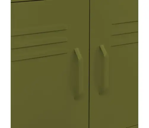 Skapītis, 60X35X56 Cm, Tērauds, Olīvu Zaļš Vidaxl