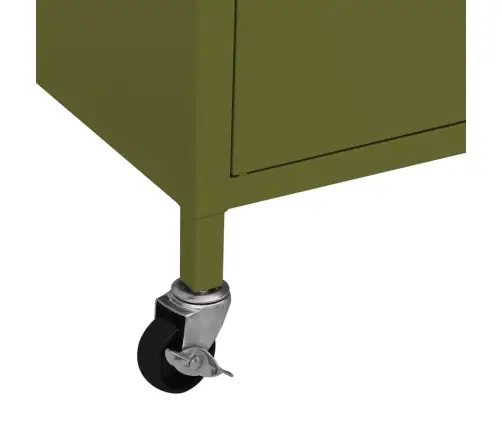 Skapītis, 60X35X56 Cm, Tērauds, Olīvu Zaļš Vidaxl