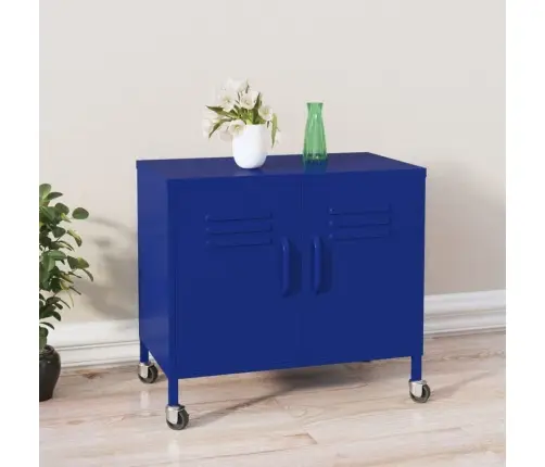 Skapītis, 60X35X56 Cm, Tērauds, Tumši Zils Vidaxl