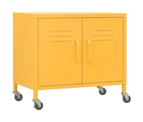 Sandėliavimo Spintelė, Garstyčių Geltona, 60X35X56cm Plienas