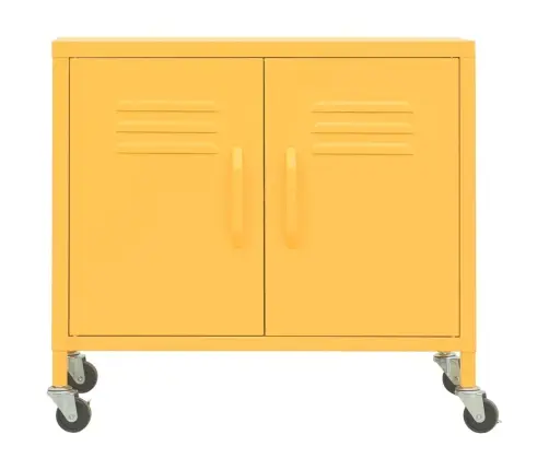 Sandėliavimo Spintelė, Garstyčių Geltona, 60X35X56cm Plienas