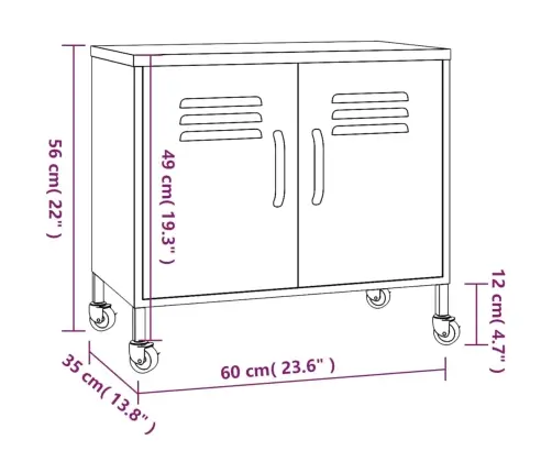 Hoiukapp, Roosa, 60X35X56 cm Teras