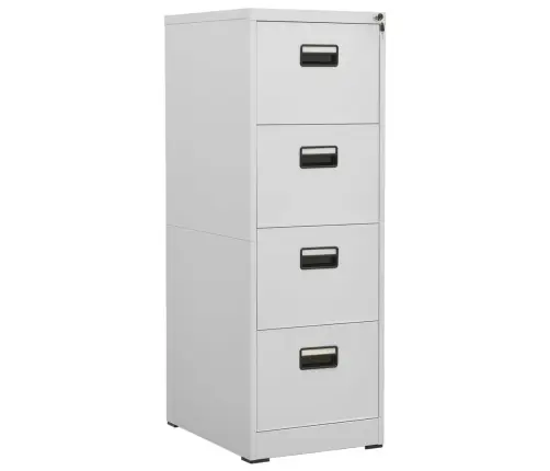 Failu Skapis, Gaiši Pelēks, 46X62X133 Cm, Tērauds Vidaxl