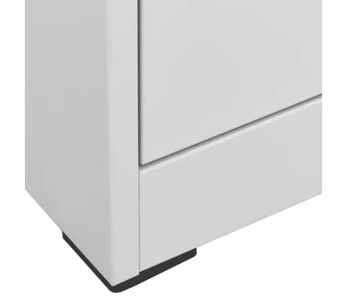 Failu Skapis, Gaiši Pelēks, 46X62X133 Cm, Tērauds Vidaxl