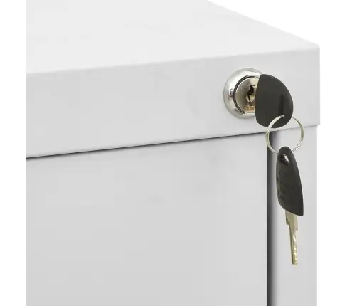 Failu Skapis, Gaiši Pelēks, 46X62X133 Cm, Tērauds Vidaxl