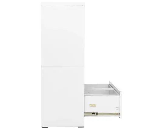 Failu Skapis, Balts, 90X46X134 Cm, Tērauds Vidaxl