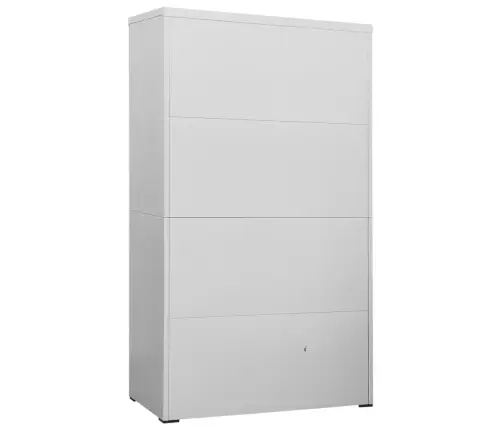 Failu Skapis, Gaiši Pelēks, 90X46X164 Cm, Tērauds Vidaxl