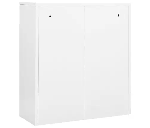 Biroja Skapis, 90X40X102 Cm, Balts, Tērauds Vidaxl